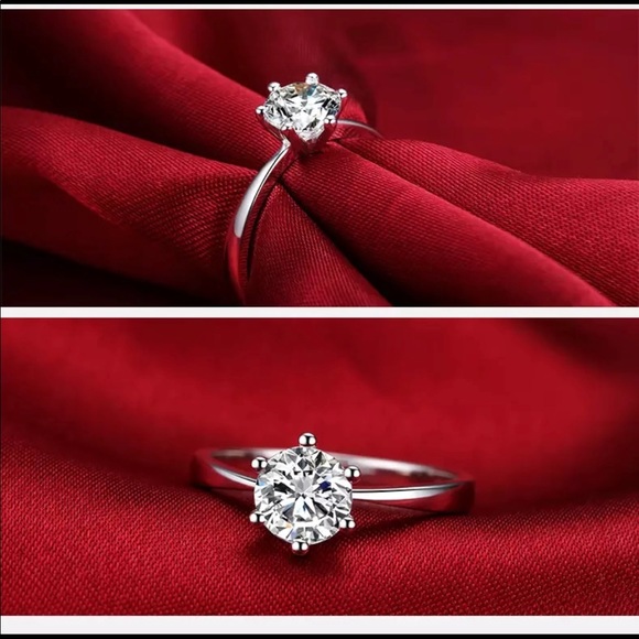 New 1 Carat Classic Six Claw Engagement Ring - Picture 3 of 6